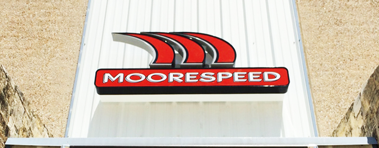 Moorespeed Illuminated Sign