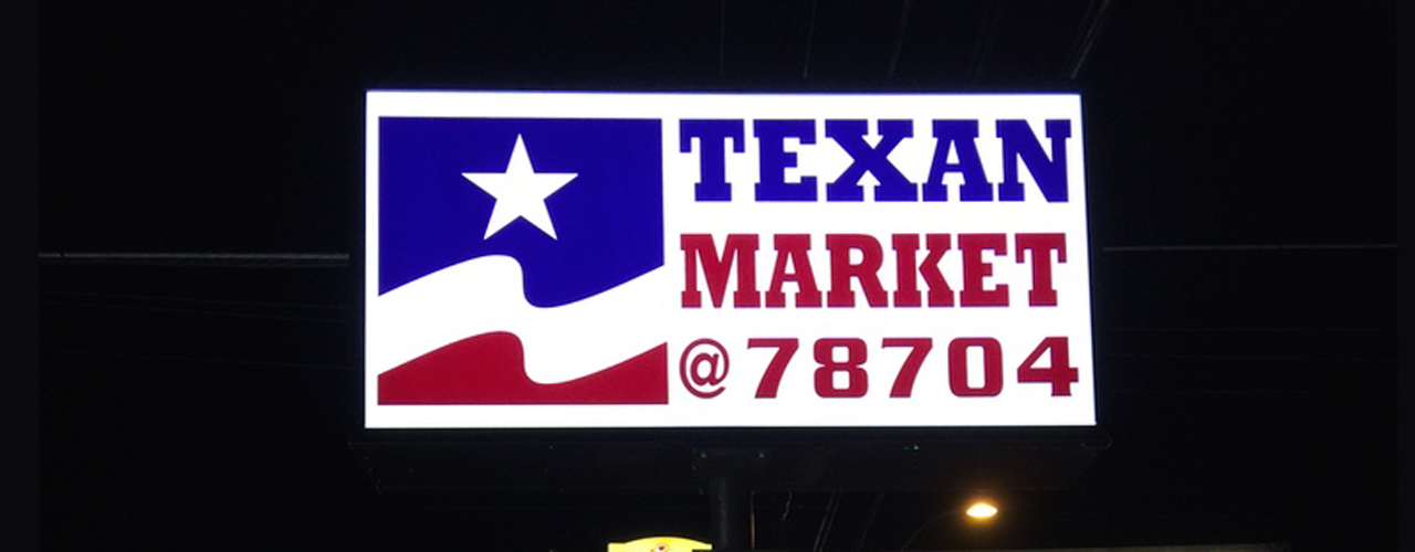 Pflugerville Illuminated Box Sign