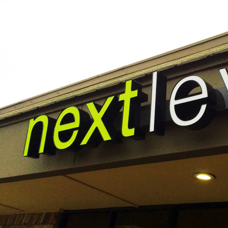 Next Level Austin Front Lit Channel Letter Sign 