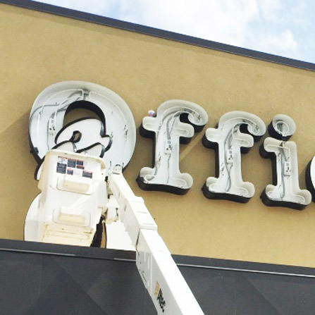 Office Max Neon Sign Repair